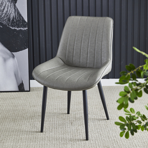 Venta Directa <span class=keywords><strong>de</strong></span> Fábrica, Silla <span class=keywords><strong>de</strong></span> <span class=keywords><strong>Comedor</strong></span> Moderna, Económica y Duradera, Tapizada, con Asiento Acolchado, Patas <span class=keywords><strong>de</strong></span> Metal y Cuero - Product Image 2