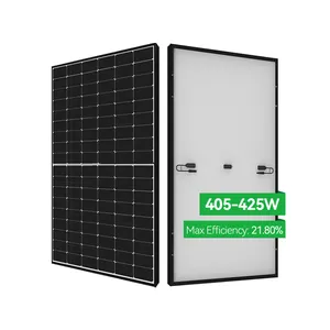 Siyah çerçeve gücü mono yarım kesim hücresi güneş paneli 410watt 400w 405w 415watt 1000w fiyat 600 watt pv modulewith CE ve tüv