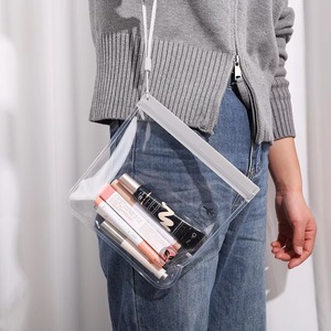 Custom Logo Size EVA Cosmetic <b>Bag</b> Reusable Waterproof <b>Transparent</b> Toiletry Pouch Portable Travel Clear <b>Makeup</b> <b>Bags</b> - Product Image 5