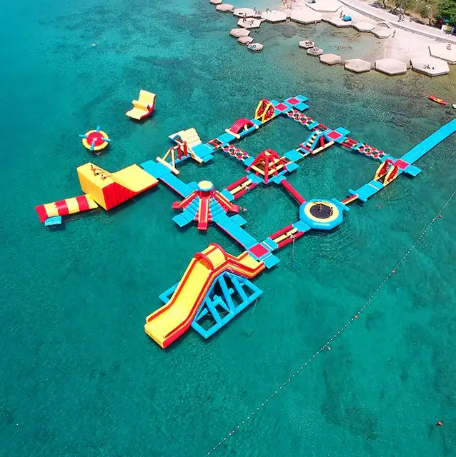Tobogán inflable para Parque Acuático comercial para adultos/Parque Acuático flotante gaint