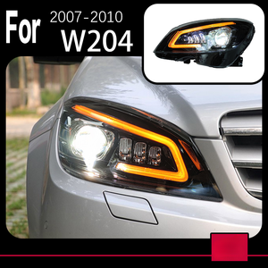 Car Styling Head Lamp for W204 LED Headlight 2007-2010 Headlights for C200 C300 <strong>Bi</strong> <strong>Xenon</strong> Hid DRL Dynamic Signal - Product Image 2