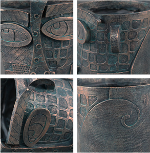 <span class=keywords><strong>Picasso</strong></span> brutalista belleza abstracta <span class=keywords><strong>cara</strong></span> maceta arte resina hecha a mano macetas para el hogar balcón adornos modelo patrón - Product Image 5