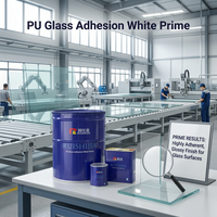 Primaire blanc pour adhérence verre-verre PU, à base d'huile 3K, application directe par pulvérisation, forte adhérence pour finition de meubles, dessus de table, portes d'armoires