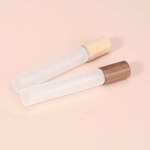 Flacon de parfum vide en verre dépoli portable de 10 ml pour cosmétiques, avec bouchon noir/doré/argenté – Offre spéciale - Product Image 6
