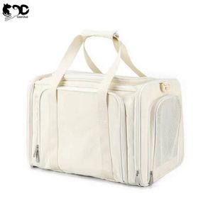 Free Sample Breathable Large Capacity Fan Shaped <b>Pet</b> Expansion Pack Tote Bag <b>Pet</b> <b>Carrier</b> for Cat and Small Dogs - Product Image 6