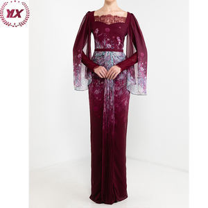 Kebaya musulman élégant, couleur rouge, vente en gros, mode moderne, baja Kurung malaisien, ensembles en Satin pour adultes, décontracté, moderne - Product Image 4