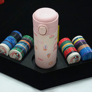 Equipo de casino personalizado de fábrica, <span class=keywords><strong>juego</strong></span> de póquer, asiento para 8 personas con portavasos, bandeja de fichas de póquer, mesa de <span class=keywords><strong>juego</strong></span> de mesa de póquer - Product Image 6