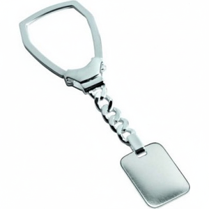 Portachiavi Giglio in Argento 925 con Catena Metallica - Product Image 2