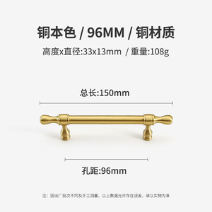 2025 New Designs Bronze Solid Brass Cabinet Handles T <b>Knobs</b> Cupboard Pull Drawer Handle <b>for</b> Kitchen Furniture Hotel Furnishing - Product Image 5