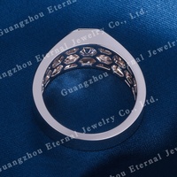 Bague Chevalière de Luxe à Sceau Hexagonal en Diamant de Laboratoire, en Or Massif 14K 18K, Bande Large, Cadeau d'Anniversaire de Mariage pour Homme