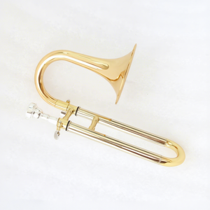 Trombón Piccolo Deslizante Económico <span class=keywords><strong>Chino</strong></span> en Venta, Trombón de Alta Calidad en Existencia, Trombón Piccolo en Sib/La Lacado en Oro - Product Image 1