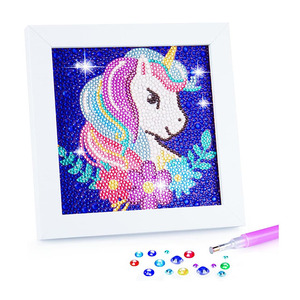 5D Diamant Peinture Kit pour Enfants Cadre En Bois Diamant Arts et Artisanat pour Enfants Âges 6-8-10-12 DIY Gem Art Dot Art Cadeau - Product Image 1