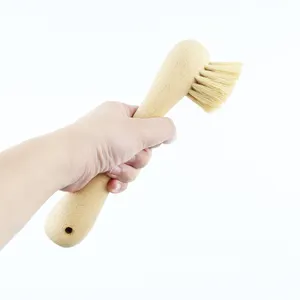 Factory Dish Wash Brush Beech Wood And Sisal Fiber Dish Brush