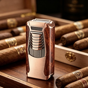 Luxury Table Top Torch Flame Smoking Accessory For Desktop Display And Home <b>Cigar</b> Collection For <b>Cigar</b> <b>Lighter</b> - Product Image 1
