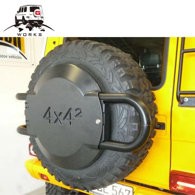 4x4 Pneumatico Della Copertura Reale della Fibra del Carbonio Copertura Della Ruota di Scorta Per W463 G-Class G500 G55 G63 G65 pneumatico posteriore di copertura per auto