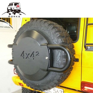 <span class=keywords><strong>4x4</strong></span> cubierta de fibra de carbono Real cubierta de <span class=keywords><strong>rueda</strong></span> de <span class=keywords><strong>repuesto</strong></span> para W463 clase G G500 G55 G63 G65 neumático trasero para coche - Product Image 1