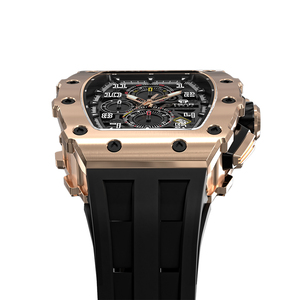 นาฬิกาควอตซ์ทรง Tonneau สำหรับผู้ชายสุดหรู ยี่ห้อ <span class=keywords><strong>Seiko</strong></span> โครโนกราฟ หน้าปัดคริสตัลแซฟไฟร์ กันน้ำ 50 เมตร ดีไซน์สปอร์ต แฟชั่น ธุรกิจ ตัวเรือนสแตนเลสสตีล - Product Image 2