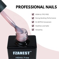 Gel Constructor Duro OEM sin HEMA para Extensión y Fortalecimiento de Uñas, Pincel Aplicador en Botella, Gel Soak Off UV para Diseño de Nail Art