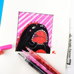 Flysea FS055/set - 12/15/18/24/28 Colours Water Based Odourless 0.7mm Acrylic <strong>Graffiti</strong> Paint Marker <strong>Pens</strong> <strong>for</strong> Art - Product Image 4