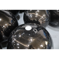 Boule miroir gonflable noire en gros, boules brillantes gonflables, sphère gonflable miroir à vendre