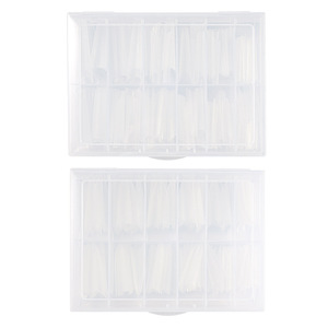 Venta al por mayor de pegamento para extensión de <span class=keywords><strong>uñas</strong></span> de <span class=keywords><strong>manicura</strong></span>, material ABS, medio palo trapezoidal largo, palo completo, <span class=keywords><strong>uñas</strong></span> finas francesas sin fregar - Product Image 5