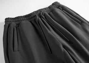 Tùy Chỉnh Người Đàn Ông Của Chạy Bộ Thể Thao Unisex Màu Đen <span class=keywords><strong>Cotton</strong></span> Thể Thao Dây Kéo Đóng Cửa Giữa Giản Dị 3D Sản Xuất Áo Len Quần Trống - Product Image 4