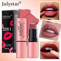 Lápiz Labial de Terciopelo MISS Rose para Mujer, Lápiz Labial Rojo Mate de 5G, Herbal, MSDS, Brillo Labial Mate, Larga Duración, Resistente al Agua, 3 Años, Tamaño Regular