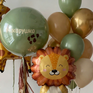 Ballons d'<span class=keywords><strong>anniversaire</strong></span> animaux de la jungle, ballons en aluminium dorés numériques, adaptés aux fêtes d'<span class=keywords><strong>anniversaire</strong></span> des enfants - Product Image 2