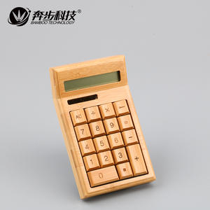Calculadora Solar de Madera Samexi, Regalo Empresarial con Grabado de Logotipo Personalizado para Clientes Corporativos - Product Image 2