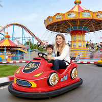 Fiberglas Akülü Çarpışan Arabalar, LED Işıklı Kapalı Alan Dodgem, Ticari Parklarda Çocuklar ve Yetişkinler için Çarpışma Önleyici Oyuncaklar