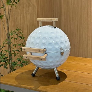 Barbacoa Esférica Portátil para Acampar al Aire Libre, Ahumador de 14 Pulgadas, Barbacoa Pequeña para Jardín - Product Image 1