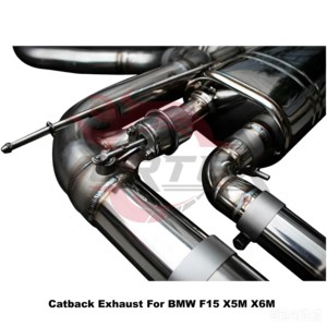 ชุดท่อไอเสีย Vortex Premium Full Exhaust สำหรับ BMW X5M X6M F15 F16 S63 V8 แบบมีวาล์ว พร้อมท่อ Catback และท่อหน้า ชุดอุปกรณ์ปรับแต่งสมรรถนะ - Product Image 4
