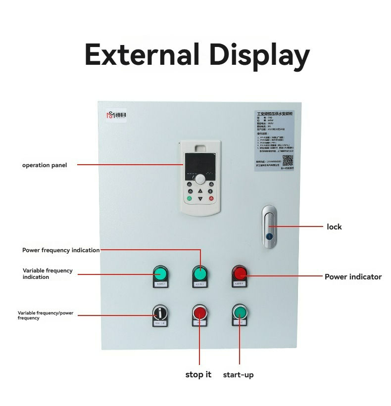 Single Phase Inverter 790 Variable Frequency Drive Constant Pressure Water Supply Cabinet 220V/380V Nominal Voltage Motor