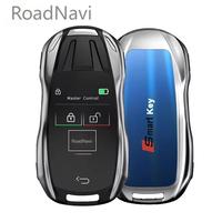 Clé de voiture d'origine d'usine avec télécommande intelligente LCD améliorée, entrée sans clé OBD pour toutes les voitures