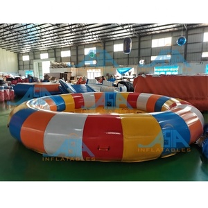 Bote Giratorio Inflable para Agua, Juego Acuático para Playa, Bote Disco Inflable Remolcable Flotante <span class=keywords><strong>Saturn</strong></span> - Product Image 2