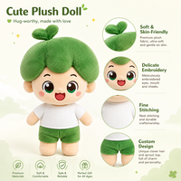 Peluche Anime Personnalisée Cheveux Verts Broderie Mignonne Mascotte en Peluche Personnalisée pour Fans Collection Cadeau et Présentation