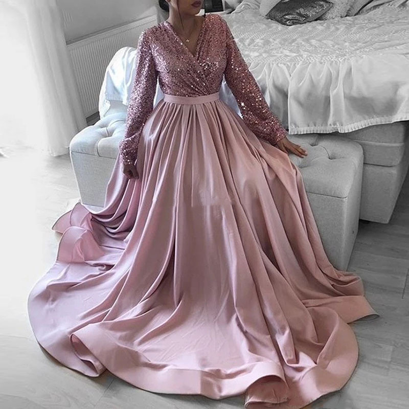 arabic evening dress Luxury Champagne Off Shoulder Arabic Evening Dress SS116 main image 0