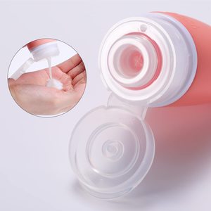 Bouteilles de voyage en silicone anti-fuite, conteneurs approuvés. Flacons de voyage haut de gamme pour shampoing avec ventouses - Product Image 4