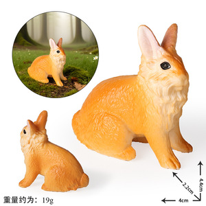 yxs Jouet modèle d'animal de compagnie mignon, simulation cognitive transfrontalière, lion, lapin, <span class=keywords><strong>bouledogue</strong></span>, Bully, Shiba Inu, Corgi en plastique solide - Product Image 5