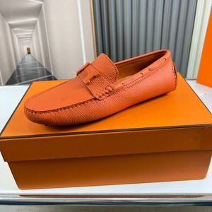Mocassini da Uomo in Vera Pelle, <span class=keywords><strong>Scarpe</strong></span> Slip-on con Suola in <span class=keywords><strong>Gomma</strong></span> Antiscivolo, <span class=keywords><strong>per</strong></span> Lavoro, Casual, Guida, Pendolarismo, Viaggi e Appuntamenti - Product Image 4