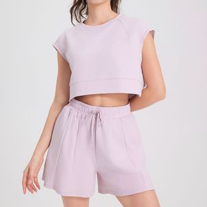 Momento di punta da donna alla moda due pezzi da palestra Set di magliette da allenamento traspiranti magliette da Yoga per il Fitness - Product Image 3