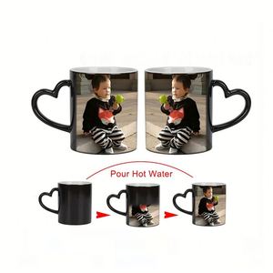 Mug à sublimation à poignée décorée, prix bas, intérieur coloré, extérieur blanc pur, personnalisable, tasse à café en céramique vierge - Product Image 4