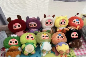 Caja ciega de tres elfos para bebés genuinos, bonita muñeca de vinilo, adornos de juego de marea, bonita mascota, Siete Estrellas, mariquita, caja misteriosa, regalos de Navidad para niñas - Product Image 2