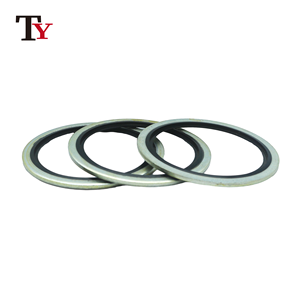 Joint USit en <span class=keywords><strong>caoutchouc</strong></span> collé hydraulique en laiton <span class=keywords><strong>Rondelle</strong></span> d'étanchéité en <span class=keywords><strong>caoutchouc</strong></span> standard Essence Dowty avec finition zinguée - Product Image 1