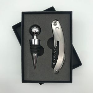Top Seller 2022 Bar <b>Tools</b> Wine Bottle Opener 4pcs Set Creative Personalized Stainless Steel Wine Corkscrew Gift <b>Box</b> - Product Image 5