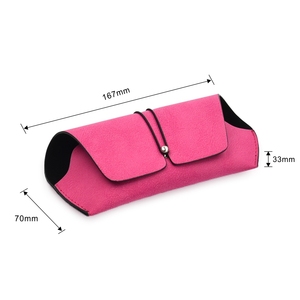 Tùy chỉnh hầu hết các sản phẩm mềm handmade mềm da Kính Túi Sunglass kính trường hợp - Product Image 3