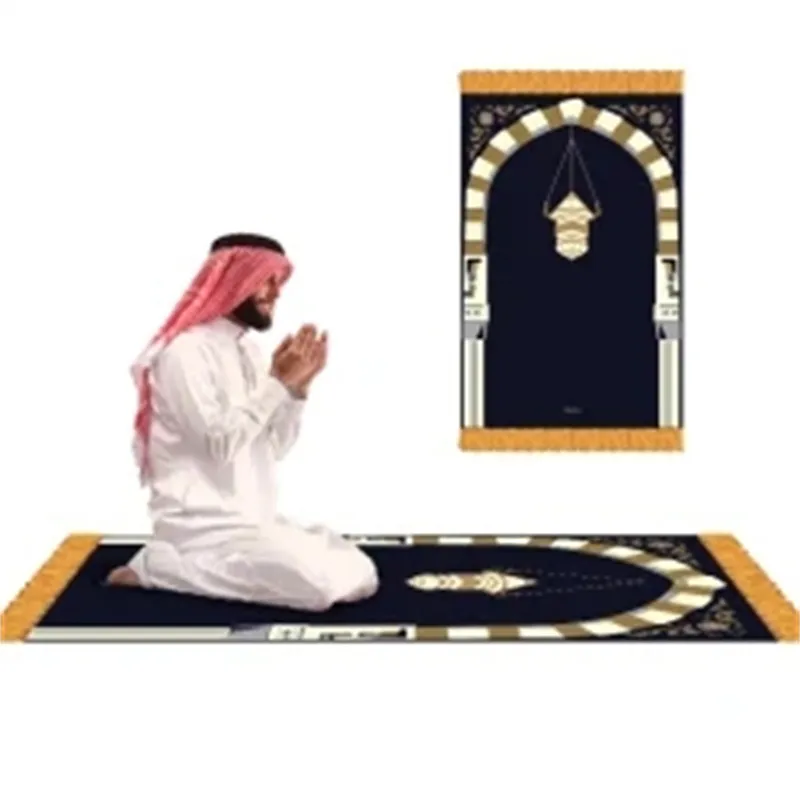 Молитвенный ковер с разными узором, мусульманский ковер с кисточками в стиле индейки, молитвенный коврик, ковер для мечети