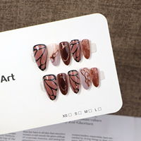 Ongles à presser Tacana, 10 pièces, courts, amande, or européen, réutilisables, 3D, haute qualité, vente en gros, nouvelle arrivée, capsules d'ongles à couverture complète