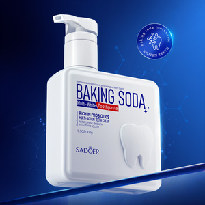 OEM SADOER Marque Privée Dentifrice Végétalien Multi-Blanchissant au <span class=keywords><strong>Bicarbonate</strong></span> <span class=keywords><strong>de</strong></span> Soude, Nourrissant, Nettoyant en Profondeur, pour une Haleine Fraîche, Usage Domestique - Product Image 1