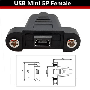 อะแดปเตอร์ Type C เป็น Mini 5P Micro 5P พร้อมแผงล็อคแบบสกรู สายดาต้า USB 3.1 สำหรับโทรศัพท์มือถือ - Product Image 4